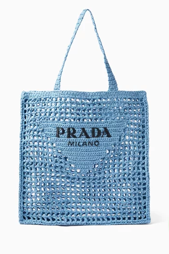 Logo Crochet Tote Bag