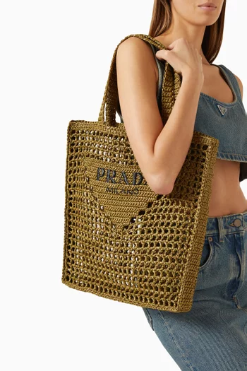Logo Crochet Tote Bag