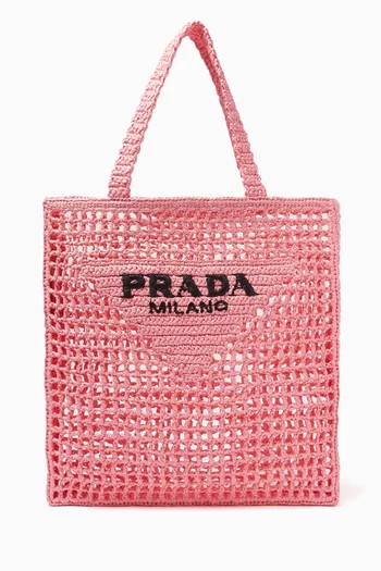 Logo Crochet Tote Bag