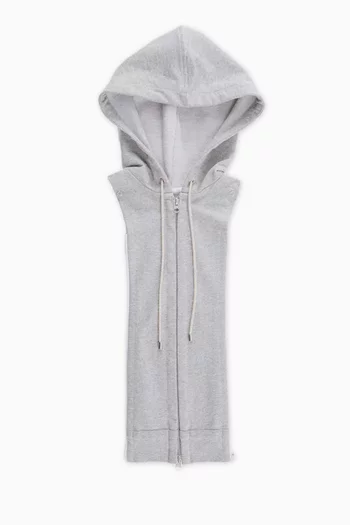 Dickey Sleeveless Hoodie in French Terry