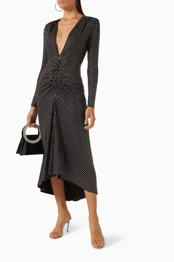 Kiah Crystal-embellished Maxi Dress in Jersey