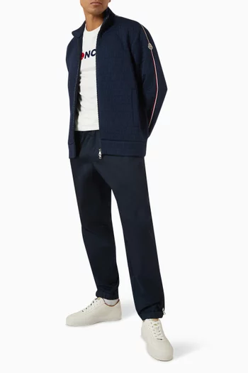 All-over Monogram  Zip-up Cardigan