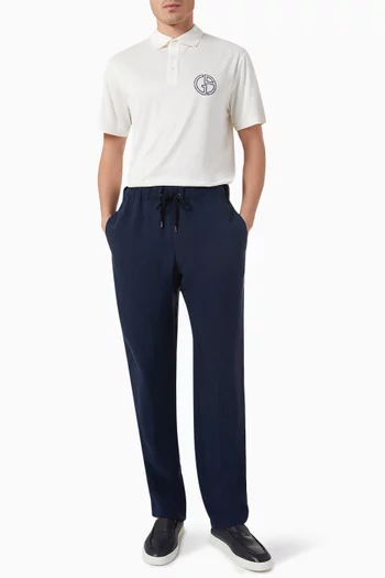Drawstring Tapered Pants in Cupro