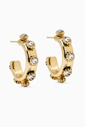 Victoria Hoop Earrings in Gold-plated