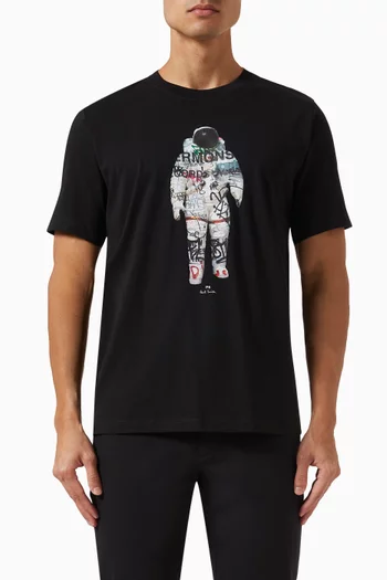 Astronaut Print T-Shirt in Organic Cotton
