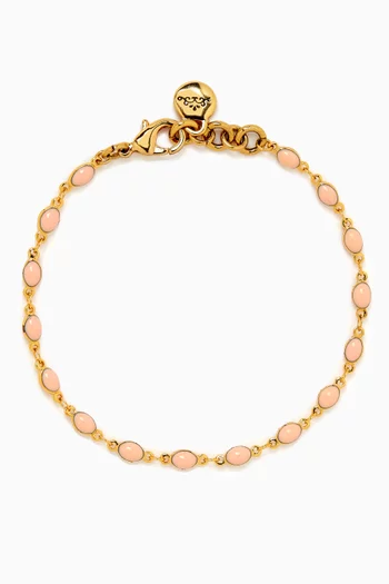 Silas Anklet in Gold-plated Brass