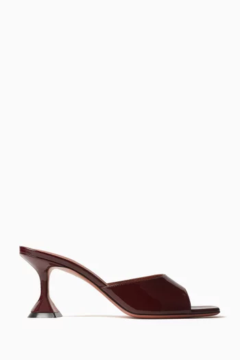 Lupita 70 Mule Sandals in Patent Leather