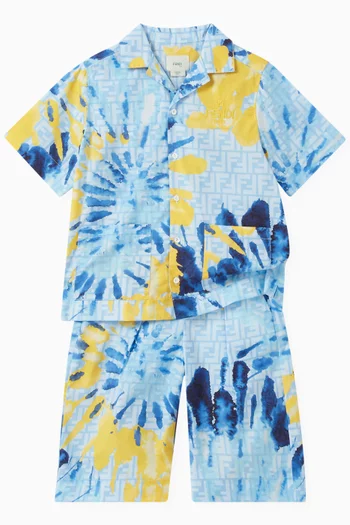 Tie-dye Logo Shirt in Poplin