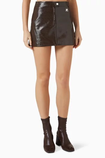 Reedition Mini Skirt in Vinyl