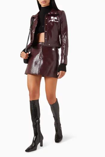 تنورة ري اديشن قصيرة فينيل