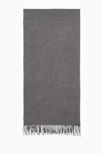 وشاح بحواف منسلة صوف