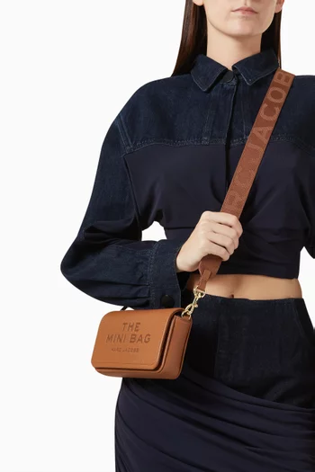 حقيبة كروس ميني جلد