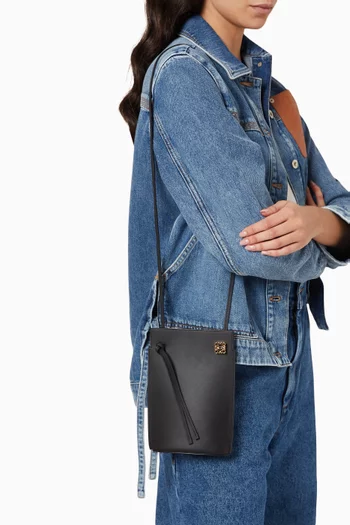 Dice Pocket Crossbody Pouch in Classic Calfskin