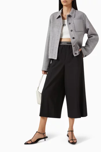 Cropped Pants in Wool