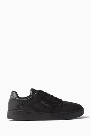 Basket Cupsole Low-top Sneakers in Faux Leather