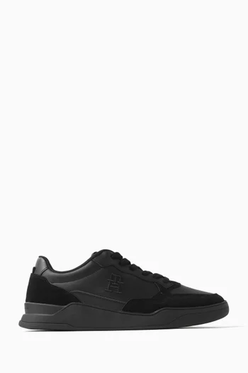 Elevated Cupsole Sneakers in Leather Blend