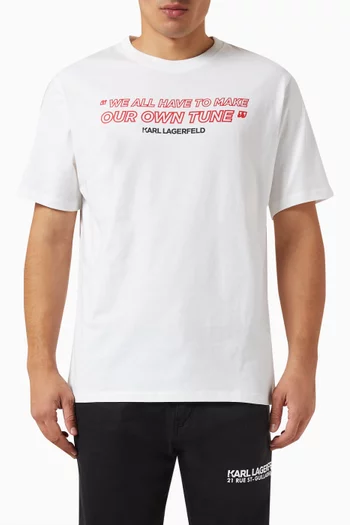 Karl Rocks T-shirt in Organic Cotton-jersey
