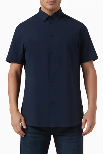Logo-embroidered Shirt in Cotton