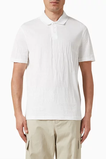 Digital Desert Polo Shirt in Cotton