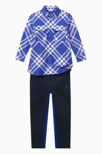 Embroidered Logo Chinos in Cotton