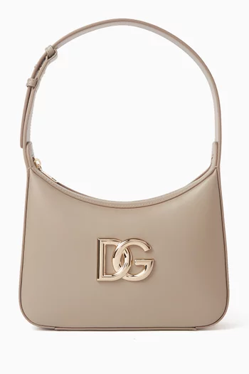3.5 DG Logo Shoulder Bag in Calfskin