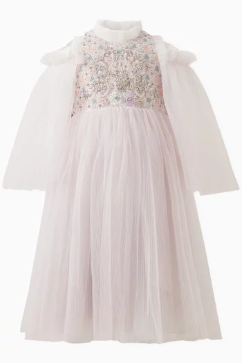Aster Ruffle Dress in Tulle