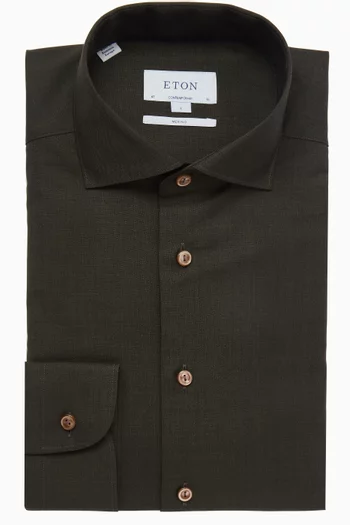 Contemporary-Fit Shirt in Merino Wool