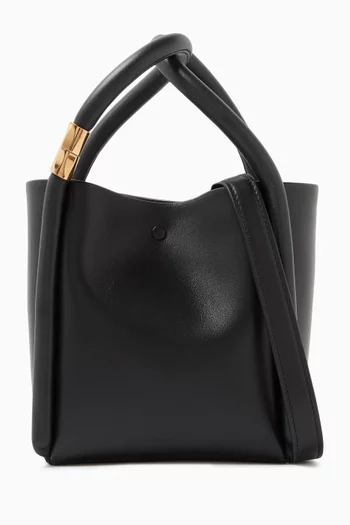 Small Lotus 14 Top-handle Bag in Leather