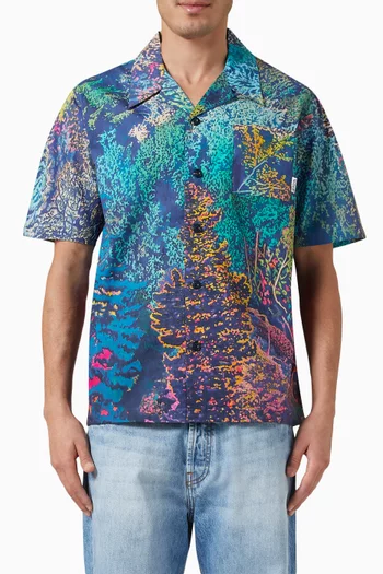 Wilderness Print Shirt in Cotton