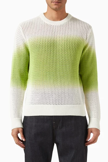 Pigment Dyed Sweater in Cotton-knit