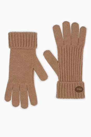 Double G Gloves in Wool-cashmere Blend