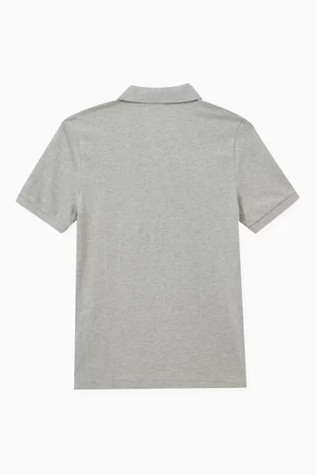 Logo Polo Shirt in Cotton