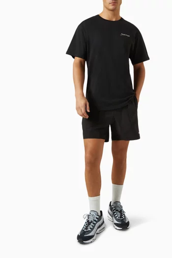 Logo-embroidered T-shirt in Cotton Jersey