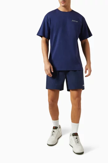 Logo-embroidered T-shirt in Cotton Jersey