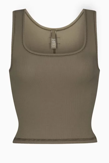 Tank Top in Cotton-rib