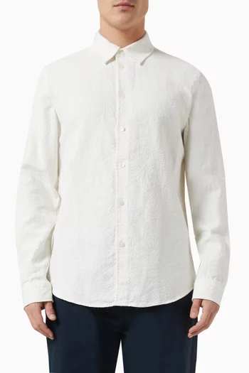 Liam FX Shirt in Cotton-linen Blend