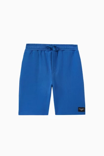 Logo Tag Shorts in Cotton-jersey