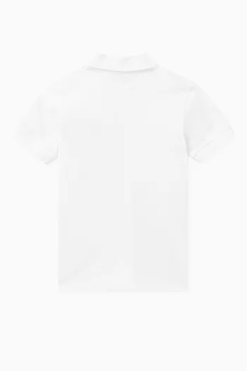 Logo-patch Polo Shirt in Cotton-piqué