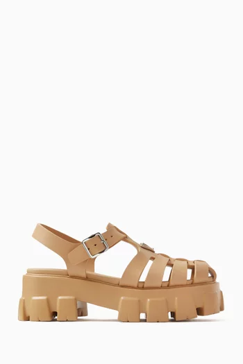 Monolith Cage Sandals in Rubber