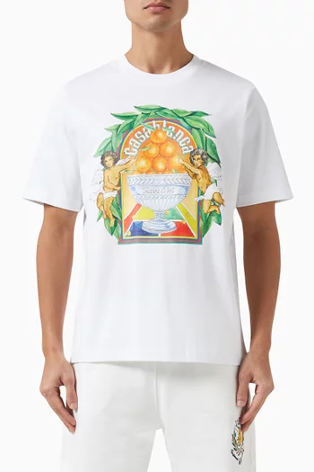 Triomphe D'Orange T-shirt in Organic Cotton-jersey
