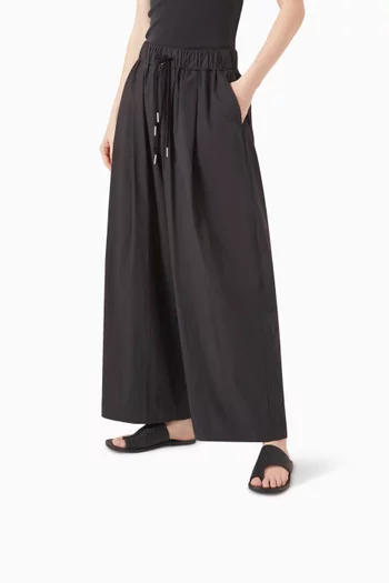 Asymmetric Slides in Leather