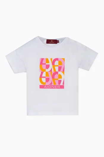 Graphic Logo-print T-shirt in Cotton-jersey