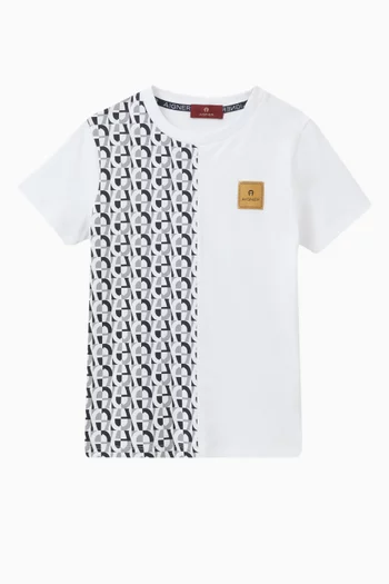 Logo Print T-Shirt in Cotton