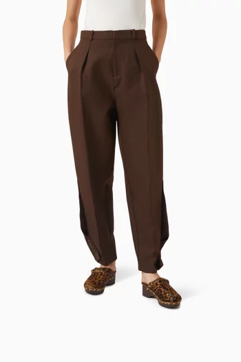 حذاء مفتوح كلاسيكي من الخلف بمقدمة مغلقة جلد