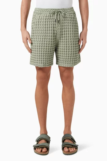 Porto Waffle Shorts in Cotton