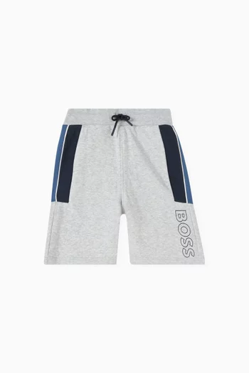 Logo-print Bermuda Shorts in Cotton-fleece