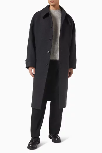 Car Coat in Wool-blend