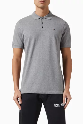 Ikonik 2 Embroidered Polo Shirt in Organic Cotton