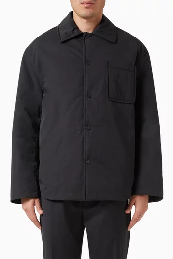 Padded Overshirt in Cotton-blend