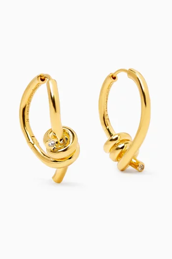 Freedom To Imagine II Hoop Earrings in Gold Vermeil